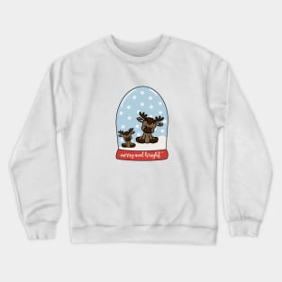 Reindeer slow globe Crewneck Sweatshirt